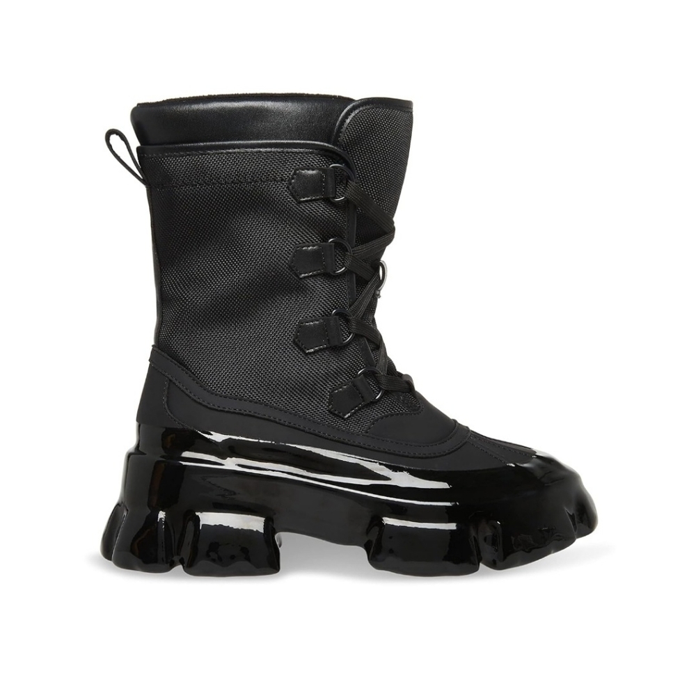 Steve madden trench boots black 7.5 nwob - Picture 2 of 4